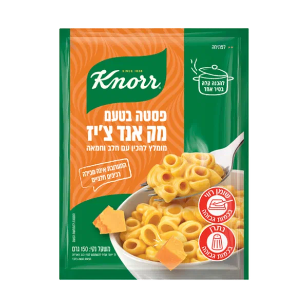 פסטה בטעם מק אנד צ'יז קנור