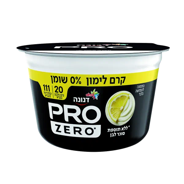 דנונה פרו 20 בטעם קרם לימון ללא תוספת סוכר