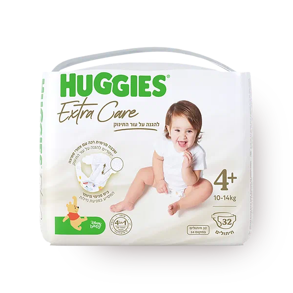 ‎Huggies Extra Care Size 4 +