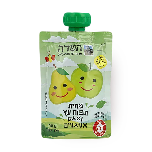 סקוויז תפוח עץ ואגס אורגניים