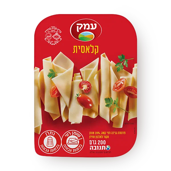 עמק גבינה צהובה 28%