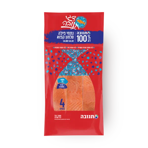 נתחי פילה סלמון קפוא