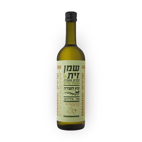 עץ השדה שמן זית כתית מעולה קורונייקי