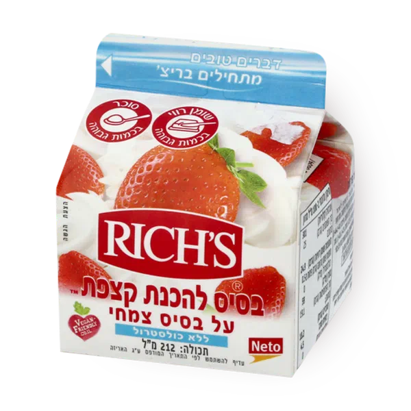 Rich RICHWHIP NON DAIRY WHIPPED TOPPING