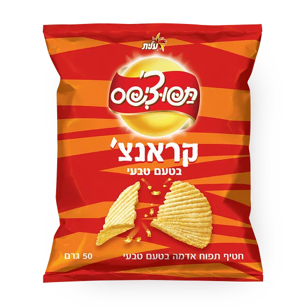 חטיף תפוצ'יפס קראנצ' בטעם טבעי