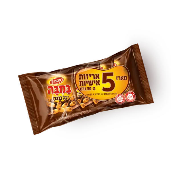 במבה במילוי קרם נוגט מארז