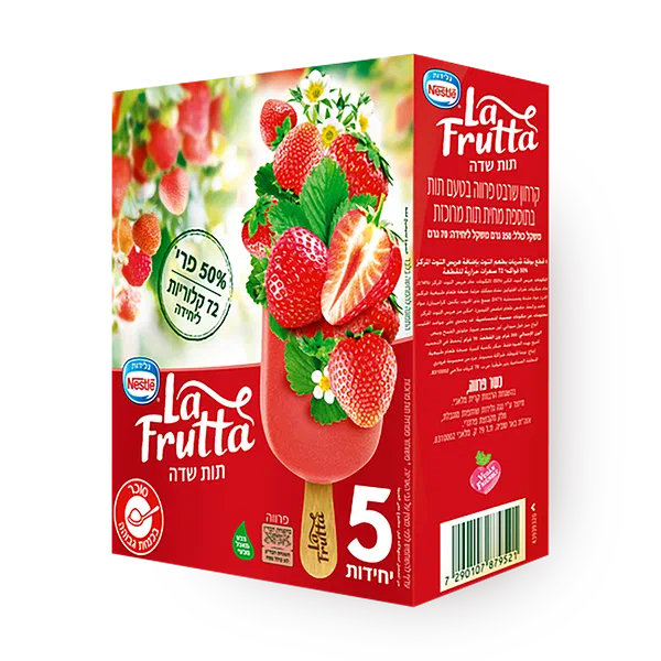 La Frutta strawberry Ice Popsicle pack