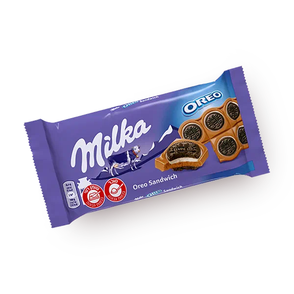 Milka chocolate Oreo sandwich