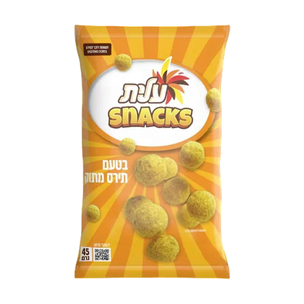 עלית חטיף כדורי תירס מתוק