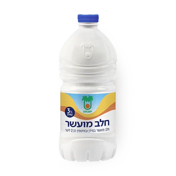חלב יטבתה מועשר בסידן ובויטמין די 3%