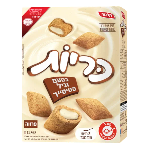 כריות במילוי קרם בטעם וניל פטיסייר