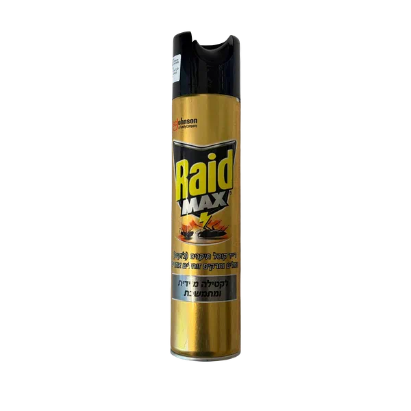 Raid Spray kills cockroaches and other insects