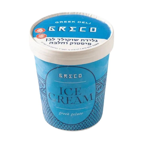 גלידת שוקולד לבן פיסטוק וחלבה פיינט גרקו
