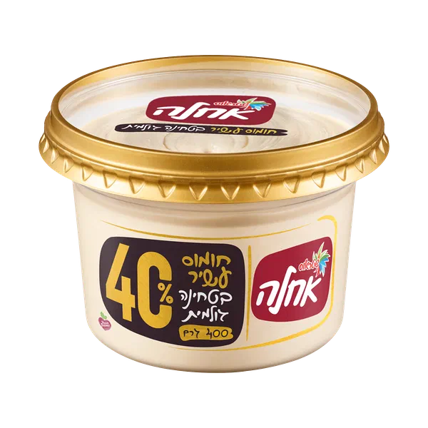 חומוס אחלה עשיר ב-40% טחינה גולמית