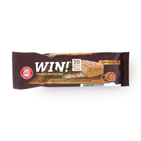 WIN! חטיף חלבון בלונדי בייגלה