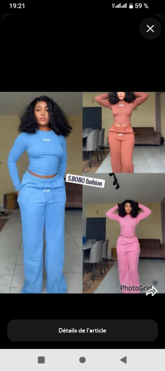 Ensemble confortable femme