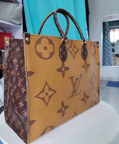 Sac Louis Vuitton Marron et Jaune