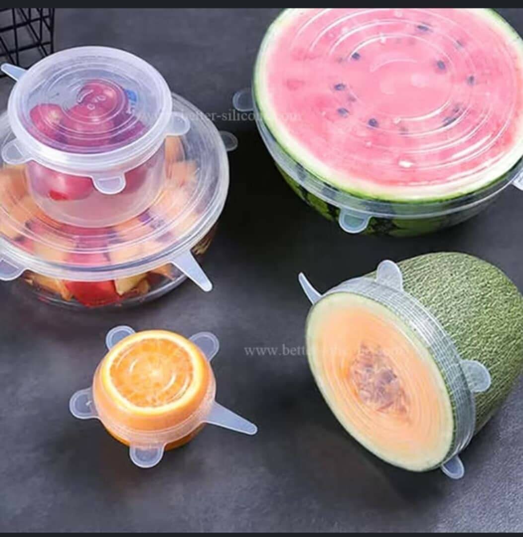 6 pieces Silicone Fruit/Bowl covers .