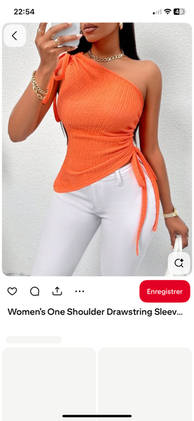 Top court froncé femme