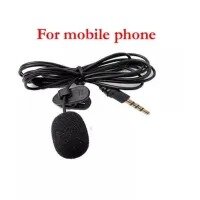 Microphone Professional Lavalier Lapel Omnidirectional Condenser Mic Phone Audio Video Recording Easy Clip-on Lavalier Mic for Interview