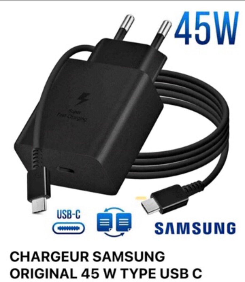 Chargeur rapide USB-C 45W Samsung