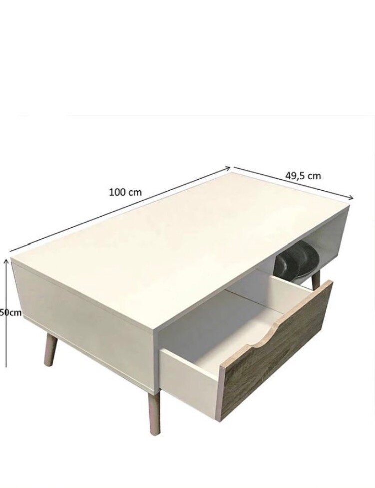 Table basse moderne blanche