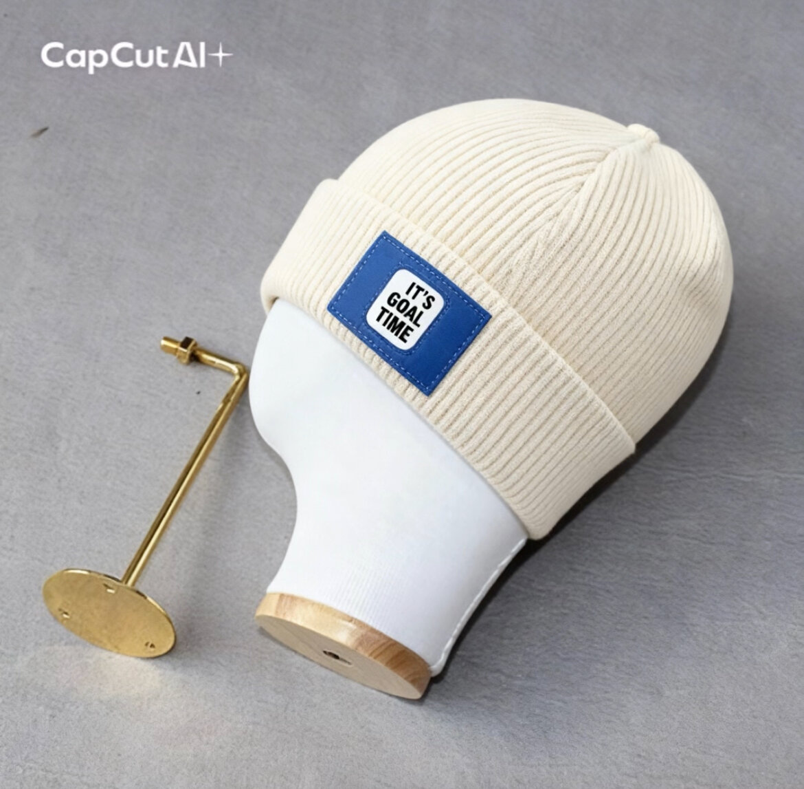 Casquette en tricot 'IT'S GOAL TIME'