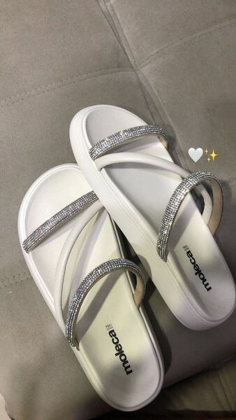 Sandales argentées scintillantes