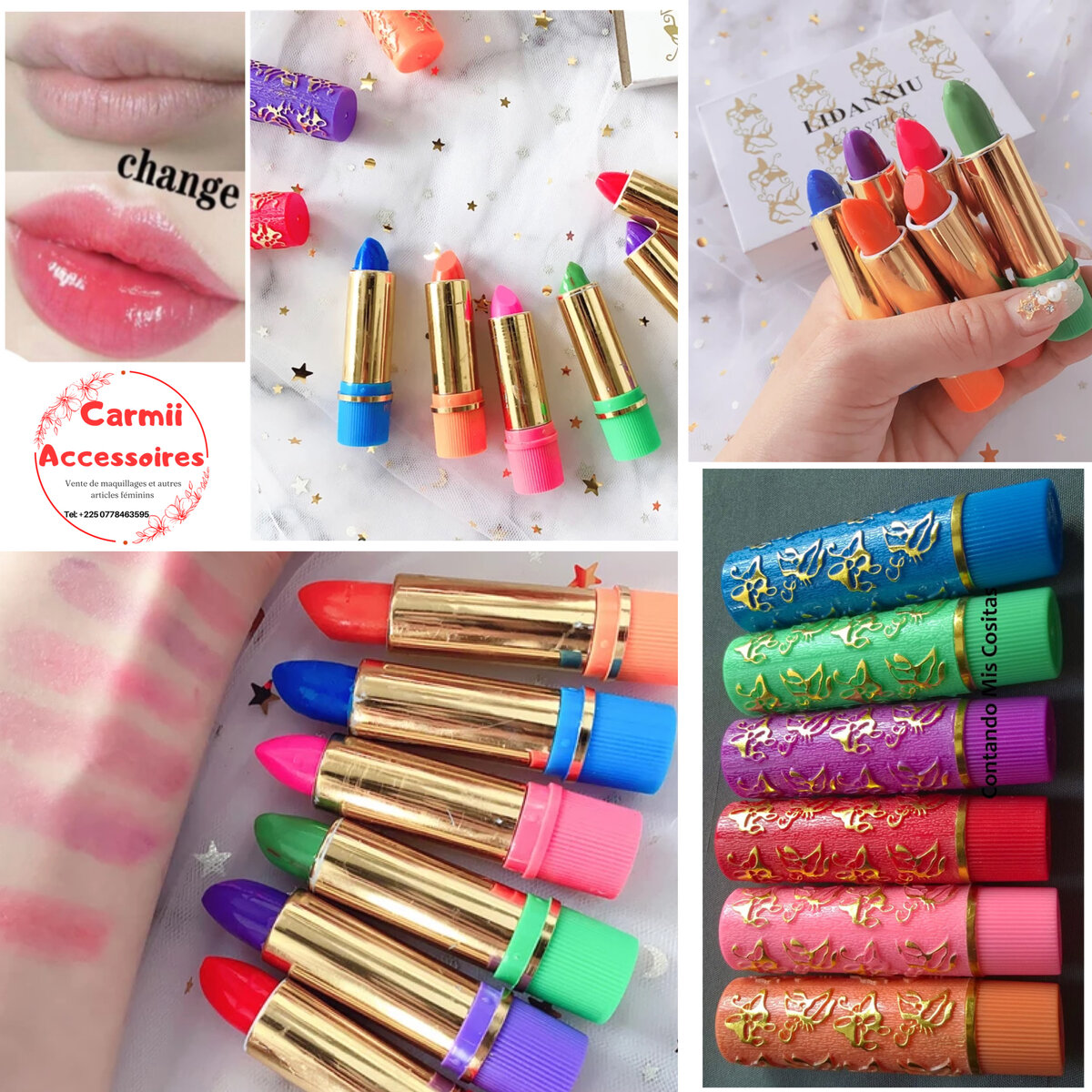 Rouge à Lèvres Magique Changeant