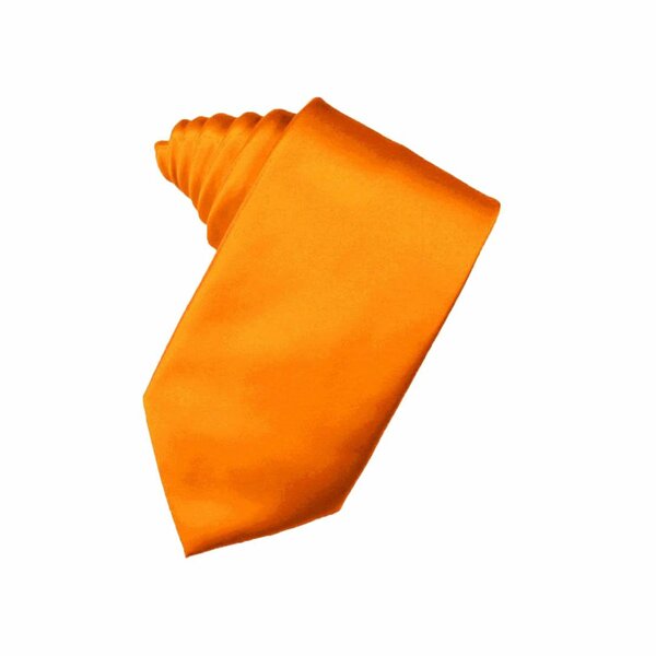 Cravate en soie orange homme