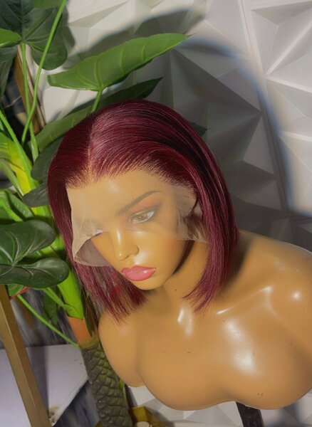 Perruque Bob Lace Rouge