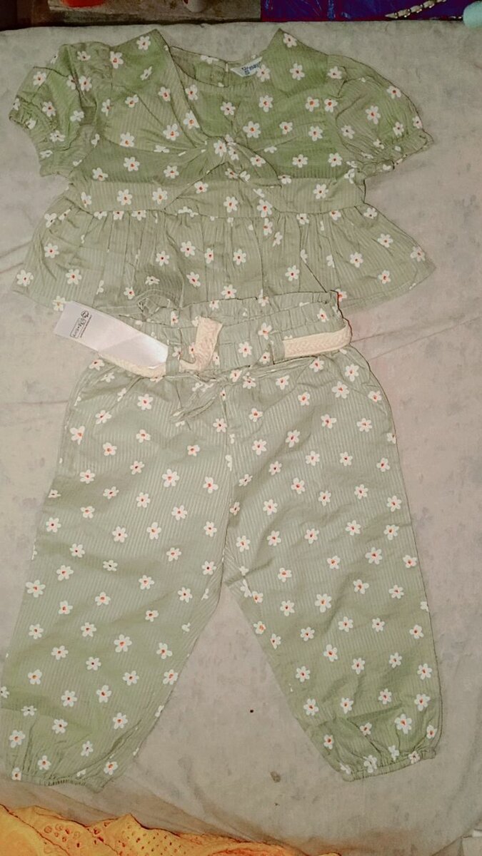 Set enfant floral et jeans