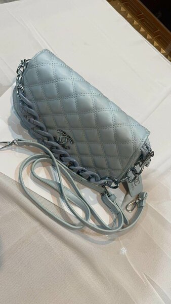 Imported  CHANEL  leather crossbody bag