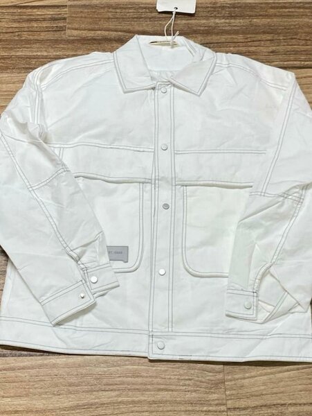 Veste en jean blanche tendance