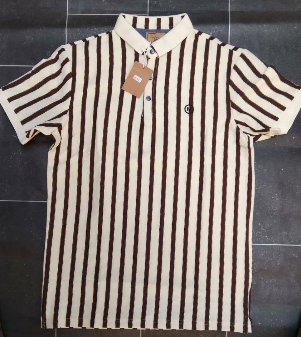 Polo homme rayé élégant