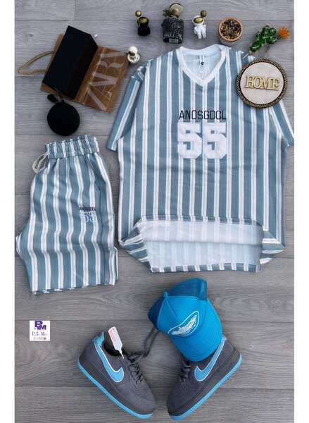 Ensemble décontracté rayé