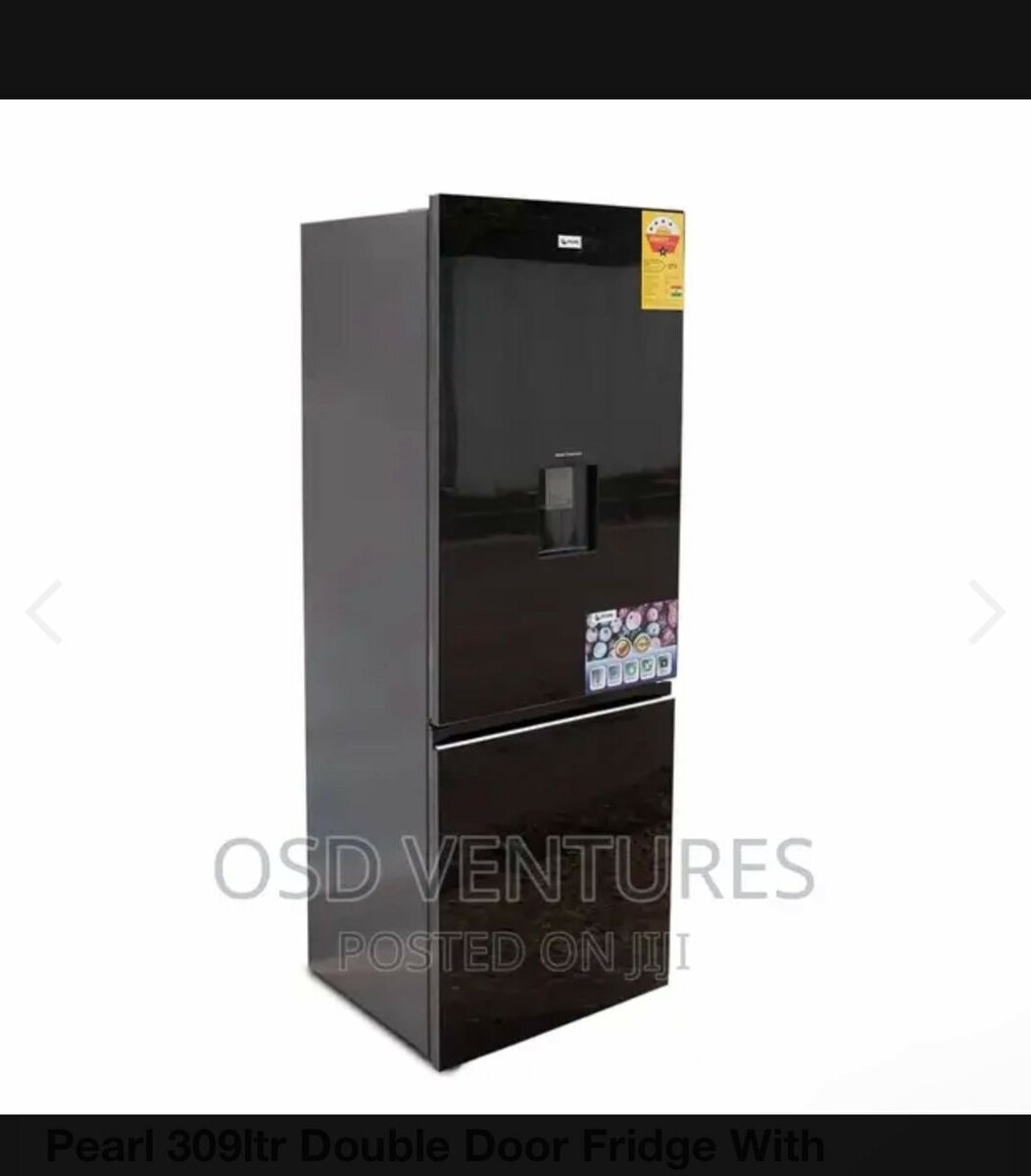 Roch 360 fridge Black glass Size 310L