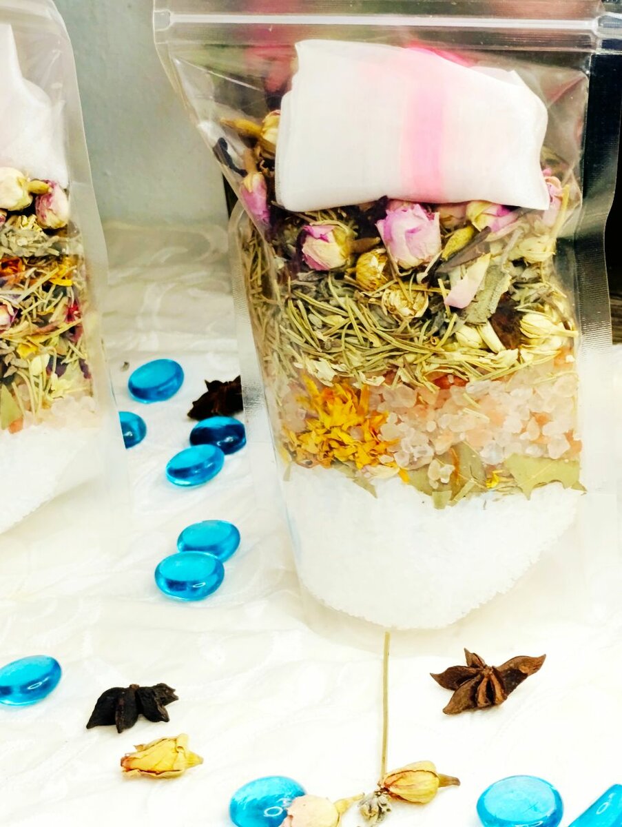 Sels et thé de bain relaxants