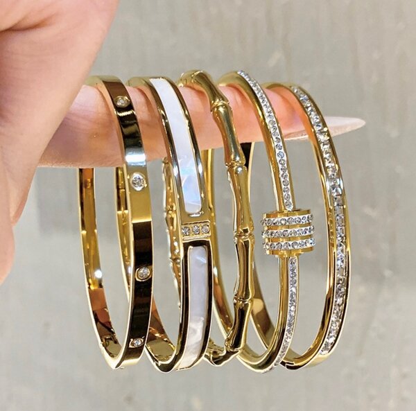 Gold bracelets