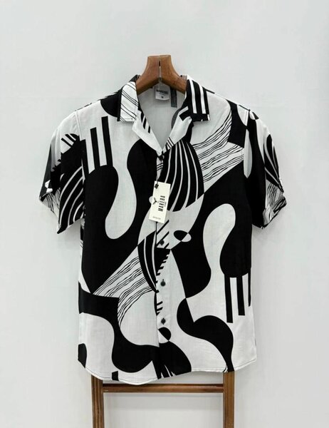 Chemise imprimée graphique homme