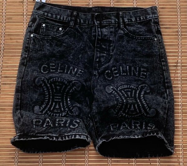 Shorts en denim noir tendance