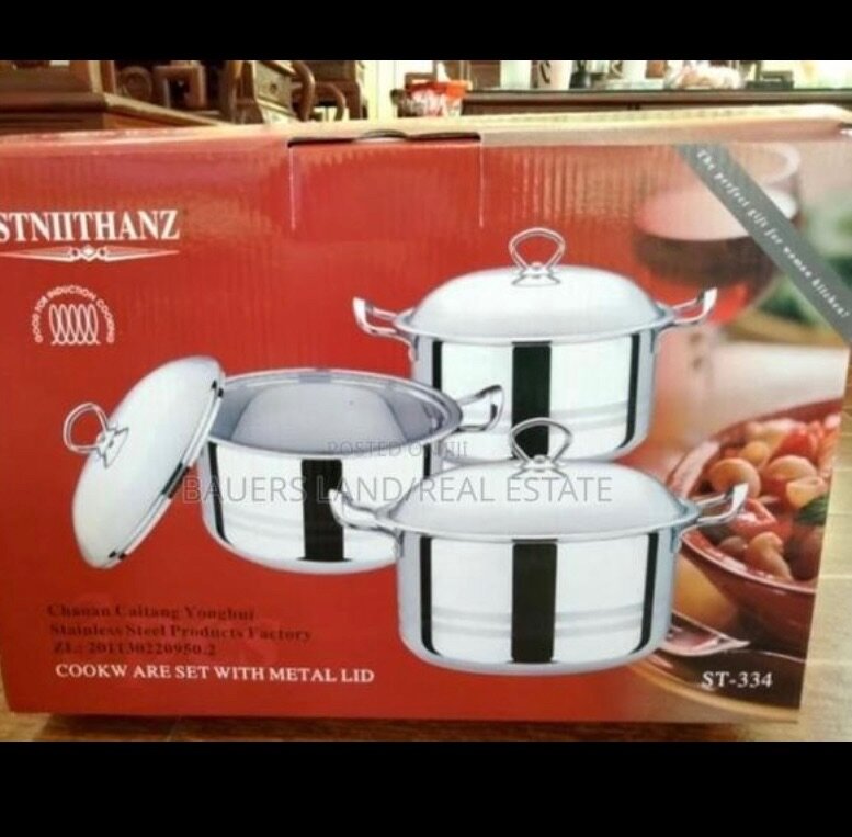 STNIITHANZ Cookware Set With Metal Lid.6pcs ST-8938.
