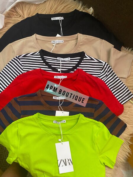 Top t-shirt en coton 