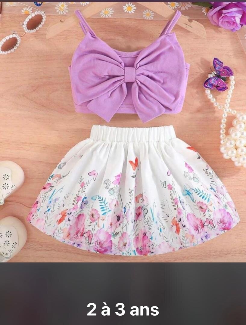 Ensemble fille élégant 2-3 ans