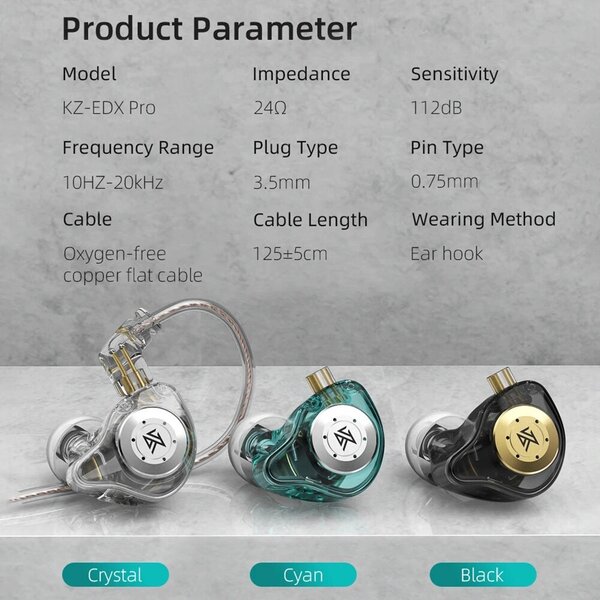 KZ EDX in ear monitor