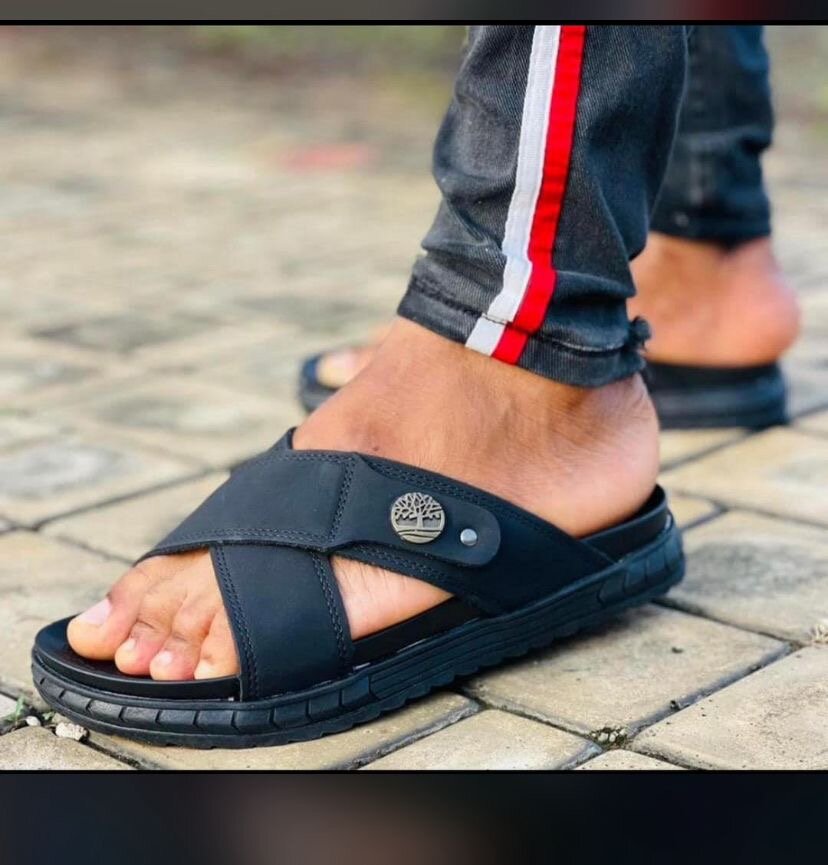 Sandales décontractées en cuir pour hommes