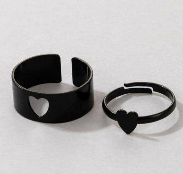 Bagues Couple avec Coeur