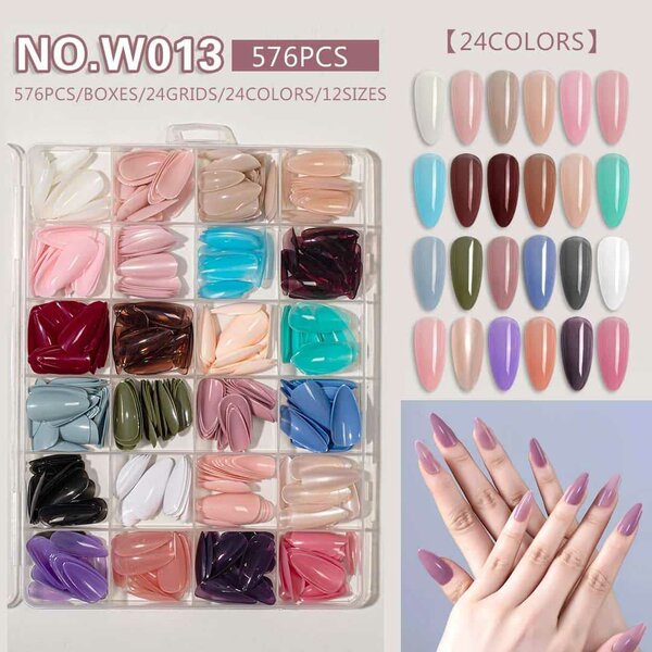 Faux ongles, 24 Couleurs