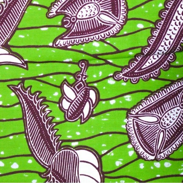 Tissu Wax Africain Vert