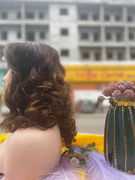 Perruque en dentelle humain